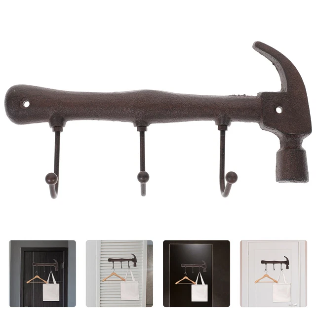 2 Pcs Retro Wall Hook Cast Iron Coat Hook Metal Coat Rack Ordinary