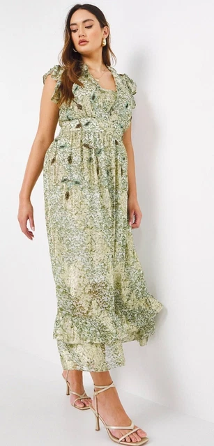 JOANNA HOPE JO Frill Shoulder Print Dress SIZE 22 NEW WITH TAGS RRP 48  29.99 - PicClick UK