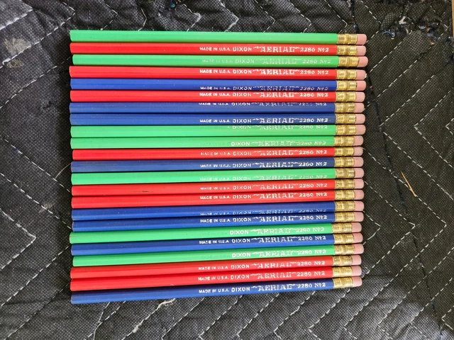 23 Dixon Aerial 2280 no. 2 Writing Pencils, USA. Rare!