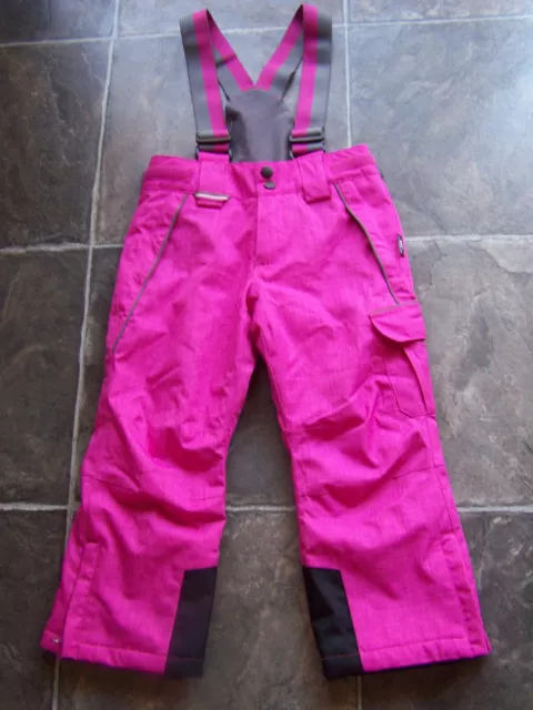 BNWNT Girl's Crane Pink & Grey Padded Ski Snow Pants Size 4