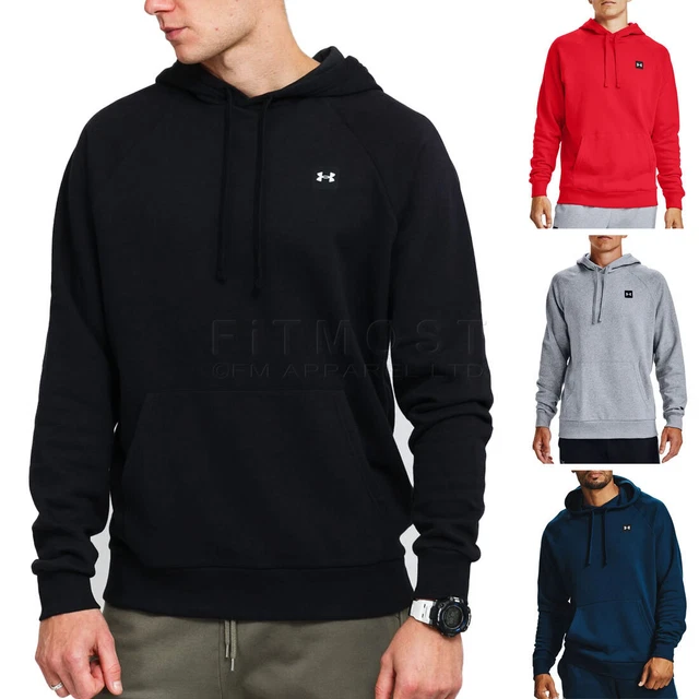 Felpa con cappuccio Under Armour da uomo UA Rival in pile pullover con cappuccio felpa con cappuccio maglione con cappuccio