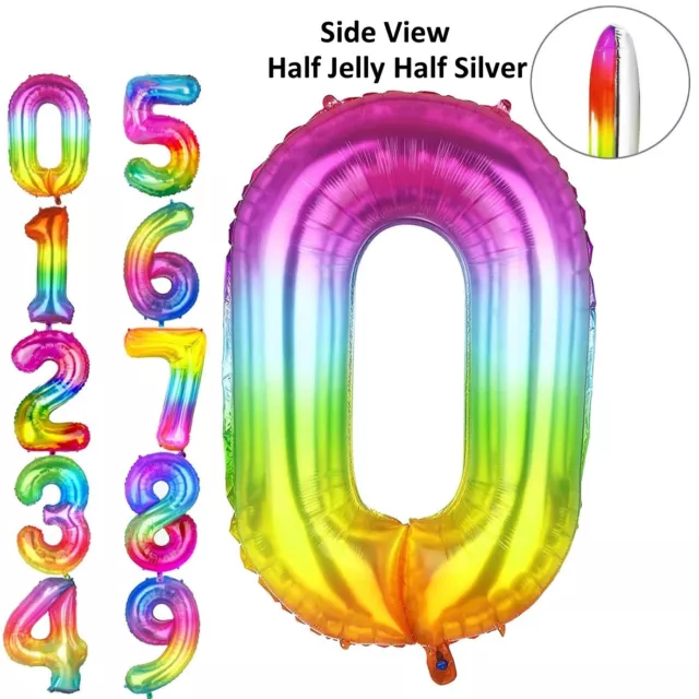 Number Balloons 32" 40" Foil Birthday Party Large Giant Helium Air Decoration
