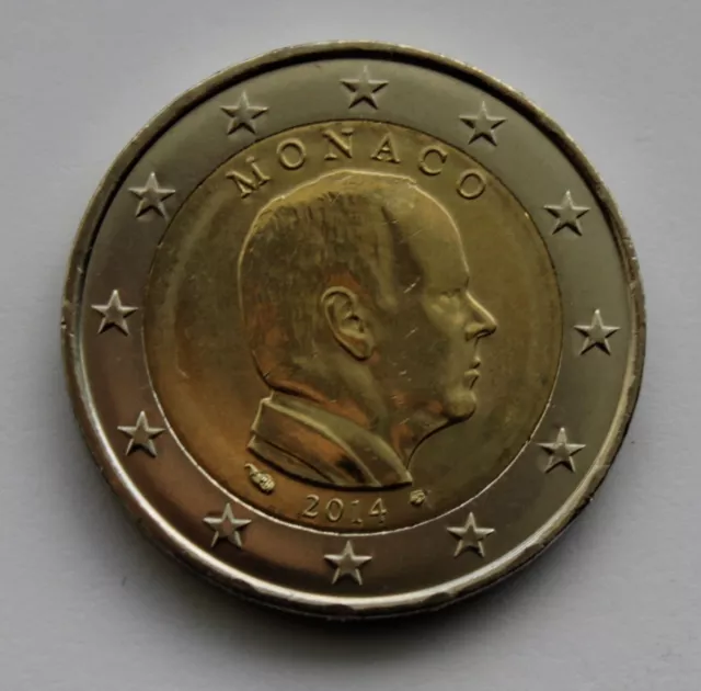 MONACO - 2 € Euro circulation coin  2014 Albert UNC