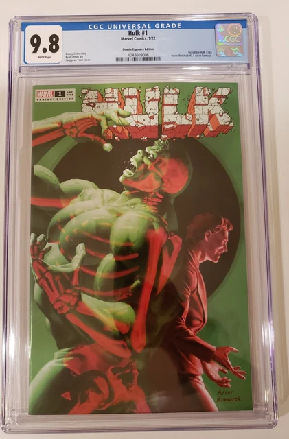 Hulk 1 Cgc 9.8 Junggeun Yoon Double Exposure Trade Variant Marvel Comics 2022