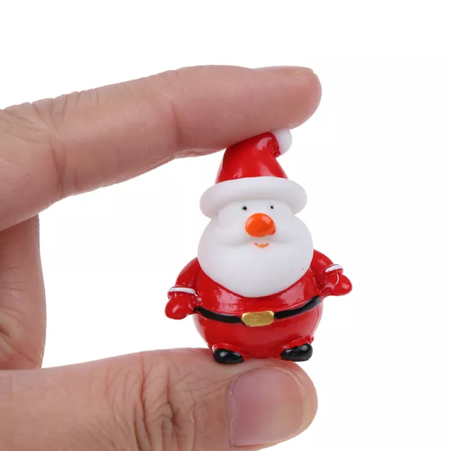 Santa Claus Snowman DIY Miniature Figurine Xmas Garden Decor Micro Landsc Sh-yy 12
