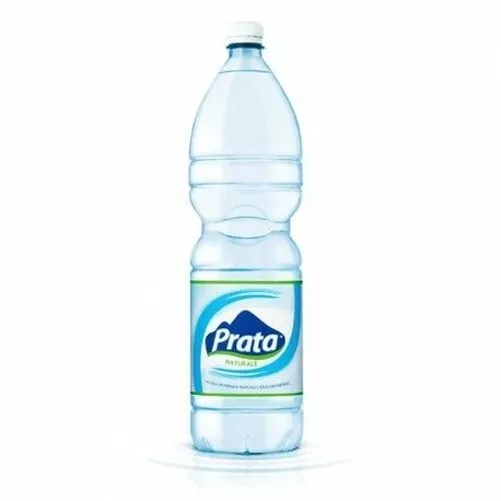 6x Agua Prata Natural En Botellas De 2 Lt - Paquete de Plástico (6 Piezas)