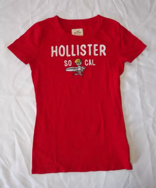 Hollister T Shirt Red Size Small So Cal