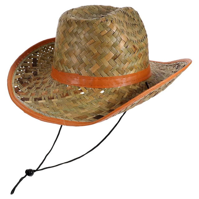 Chapeau Cowboy En Paille Knowoo Pour Femmes - Protection UV, Taille Unique 56-58cm | Style Western