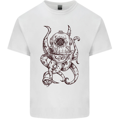 Steampunk Octopus Kraken Cthulhu Kids T-Shirt Childrens