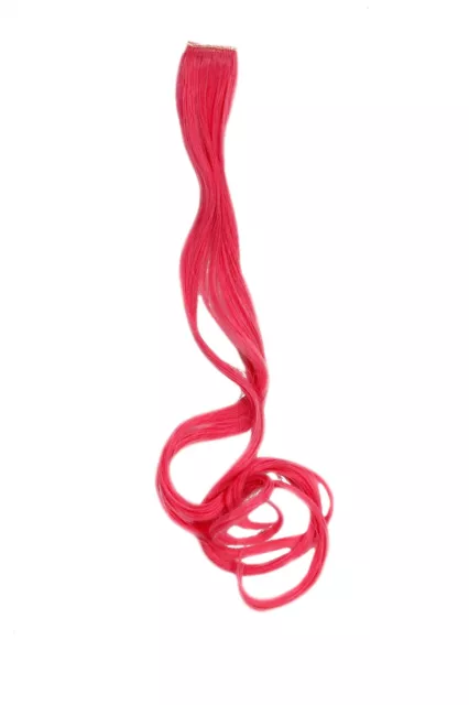 1 Clip Extension Cheveux Mèches Ondulés Rose Foncé 63cm YZF-P1C25-T1920