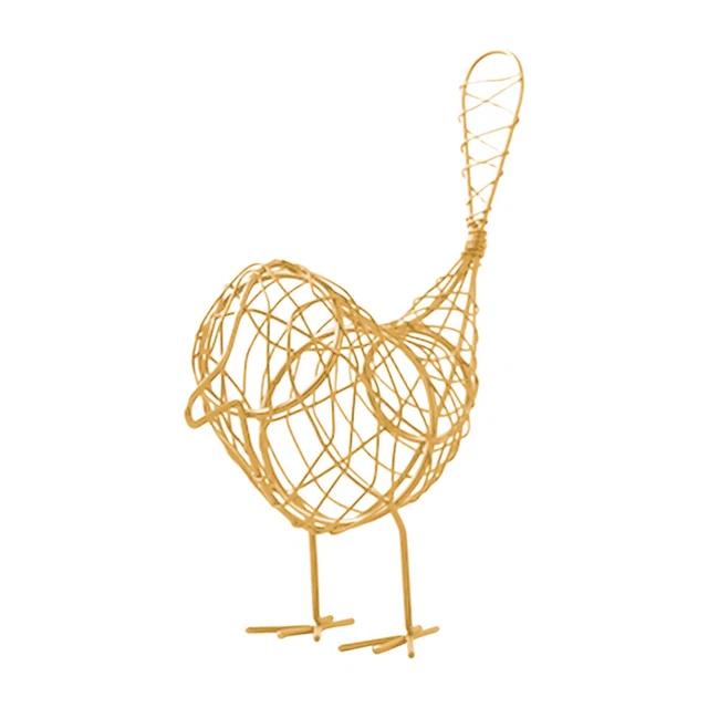 Ornements De Décoration Pour La Maison Sculpture D'oiseau Métal Cadeau Table