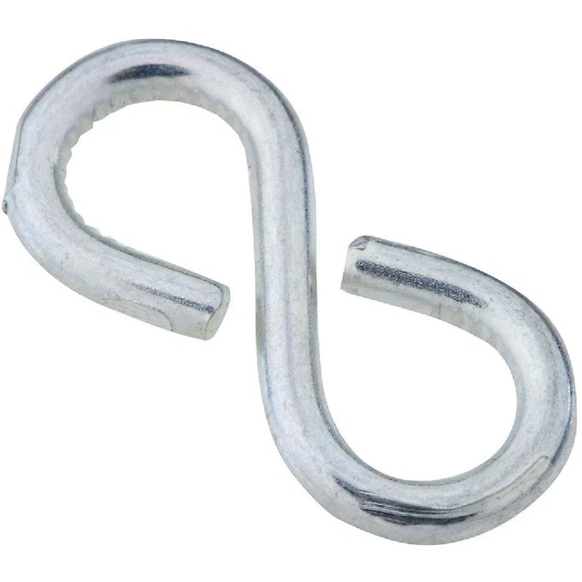 National 1-1/8 In. Zinc Light Closed S Hook (6 Ct.) N121392 Pack of 10 National