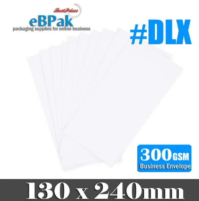 1000x Card Mailer DLX 130 x 240mm 300gsm Business Envelope Tough Bag Replacement