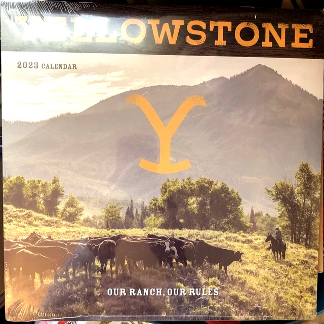 YELLOWSTONE 2023 CALENDAR Full Page Pictures & quotes NEW Our Ranch Our