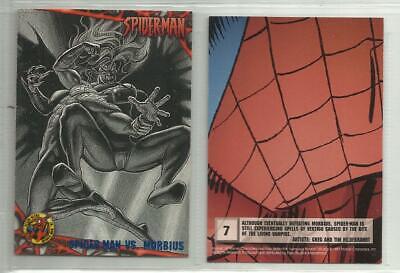 1997 Fleer Ultra Spider-Man BLUE FOIL PARALLEL "Base Trading Card" #7