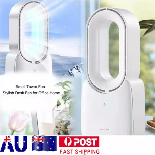 Rechargeable Ultra Quite Bladeless Desk fan 11.8inch Air cooler Home & Office