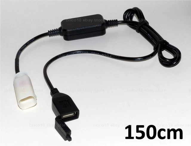 BMW R1200 R1250 GS R RS RT F S1000 XR - Kit x1 USB Neodyme 150cm via 83300413585