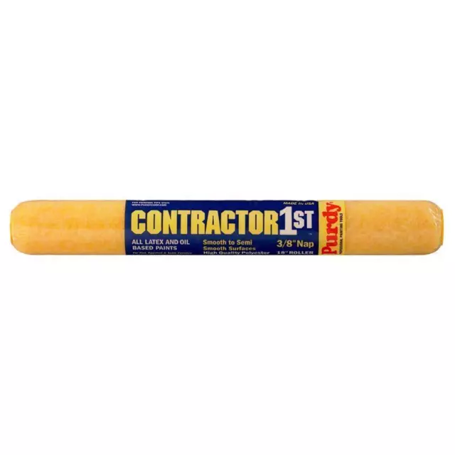 Purdy Contractor 1st Polyester 18 in.   W X 3/8 in.   S Paint Roller Cover 1 pk