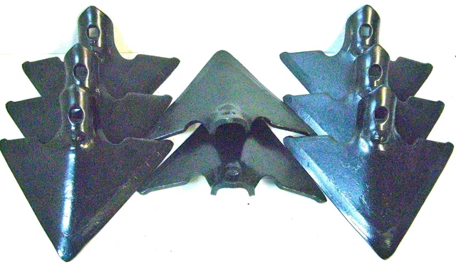 Danish Sweep Single Hole 8 - 7” 1/4" Thick 7/16" Square Hole Cultivator NEW