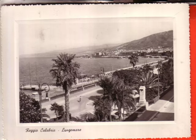 Cartolina  Reggio Calabria  B/N  Viaggiata 1950 Lungomare   Regalo