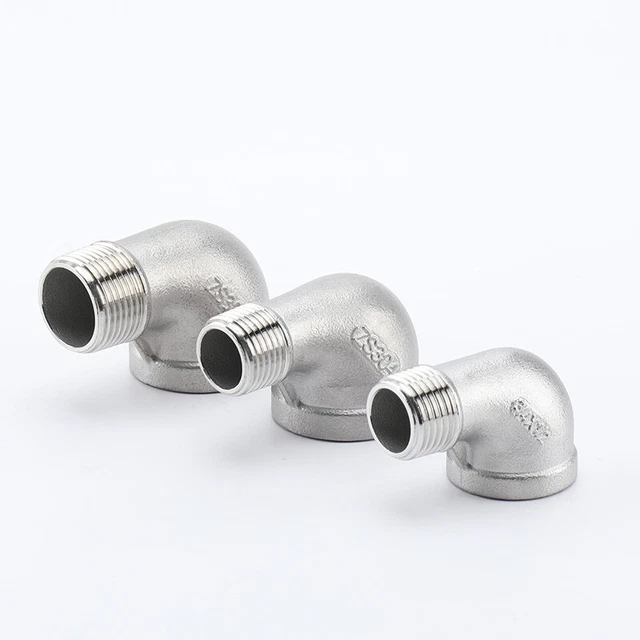 90 Degree Elbow Female to Male Reducing Thread Fittings Pipe Connector 1/2'' 3/8