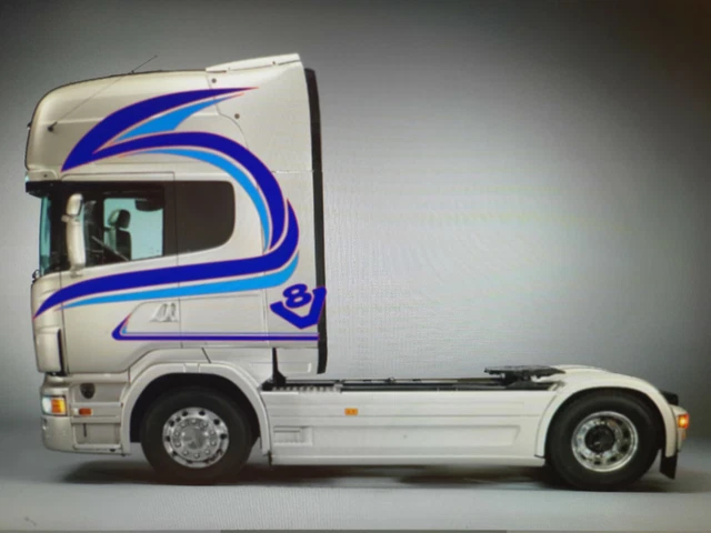 Autocollants Déco Pour Cabine Scania Tamiya 1/14 - Personnalisez Votre Camion RC
