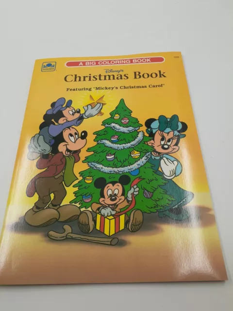 Golden Disneys Chirstmas Book Featuring Mickeys Christmas Carol Unused