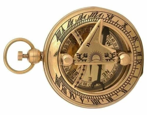 BRASS PUSH BUTTON NAUTICAL COMPASS Sailor POCKET MARITIME WORKING COMPASS