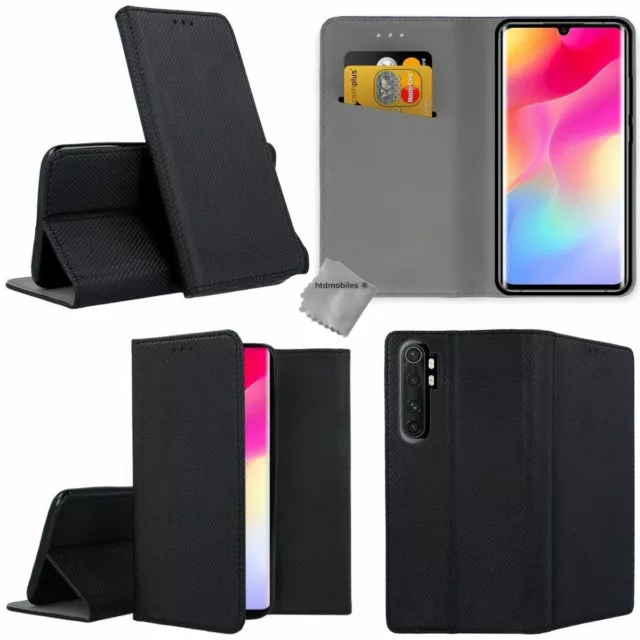 Housse etui coque pochette portefeuille pour Xiaomi Mi Note 10 Lite + film ecran