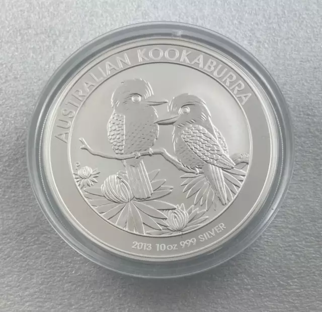 2013 Australia Kookaburra 10oz Specimen 999 Silver Perth Mint Coin