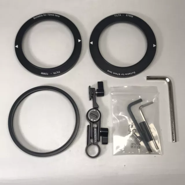Anillos adaptadores de cámaras inclinables para accesorios de mini caja mate caja con abrazadera para cámara de cine