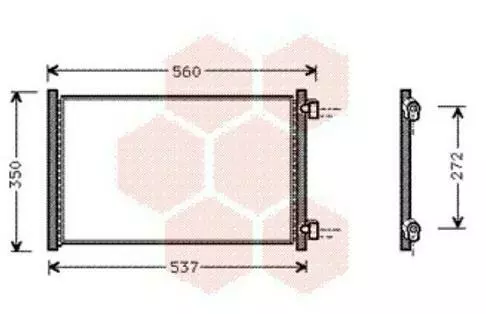 Condensatore Radiatore Aria Condizionata Per Fiat Punto(188)