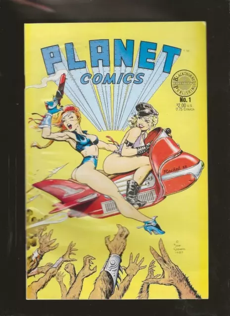 DAVE STEVENS Cover Art :PLANET COMICS #1 (4/1988) 1st 3Color stories BRUCE JONES