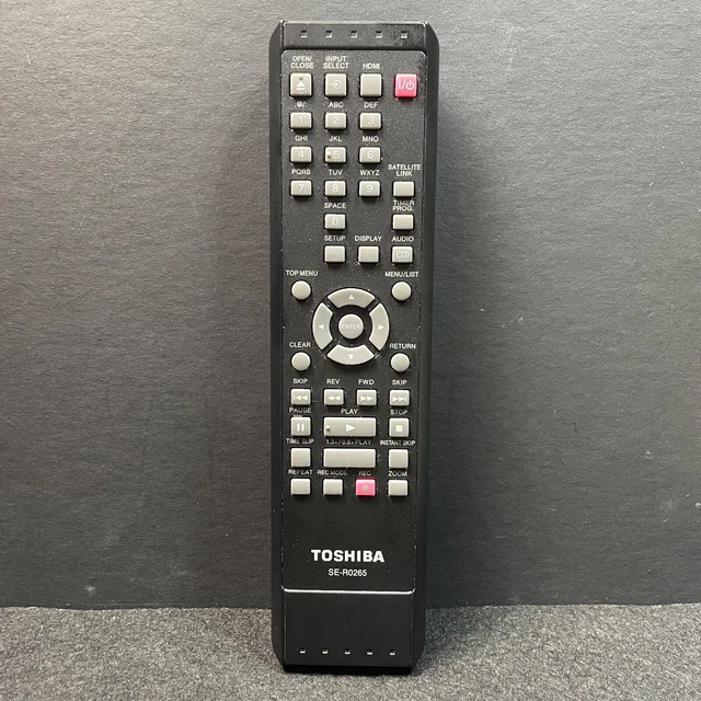 Genuine Toshiba SE-R0265 TV VCR Combo Remote Control