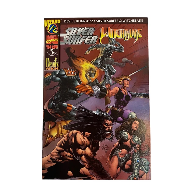 Devil's Reign #1/2 Silver Surfer & Witchblade Wizard Marvel Top Cow