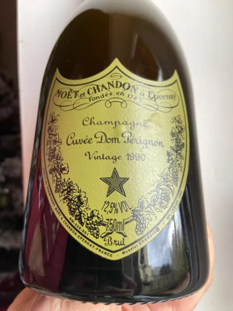 champagne cuvee dom perignon vintage 1990