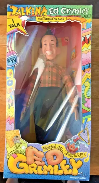 Vintage Ed Grimley Talking Doll 1989 Martin Short SNL Figure in Original Box