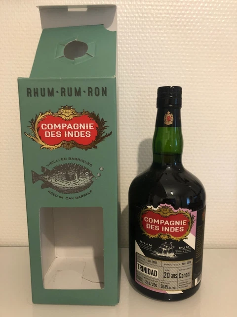Rum CARONI 20 ANS - Compagnie des indes - Rhum 1998 - 59,8%