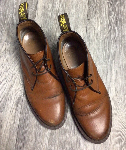 Stivali rari vintage Dr Martens Docs marroni Sawyer Air Wair taglia 7