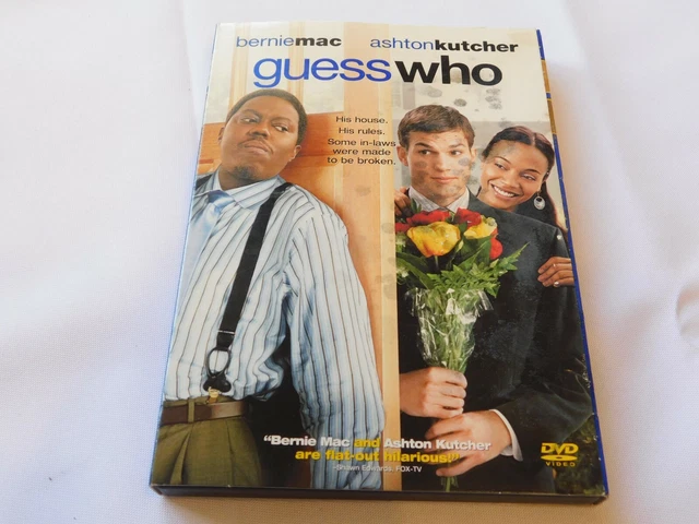 Guess Who DVD 2005 Évalué PG-13 Grand-écran Bernie Mac Ashton Kutcher
