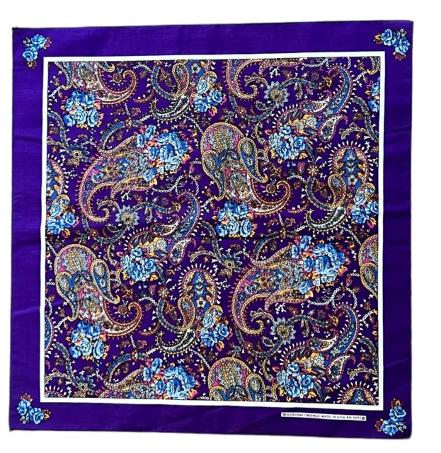 Buy CR Purple and Pink Paisley Silk Scarf at CR RanchWear for only