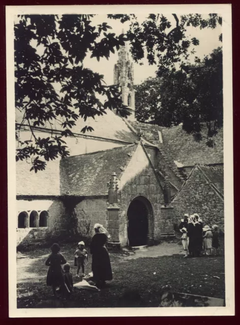 photo Bretagne Saint Venec Briec Finistère  .  1934  . 18 X 13 cm