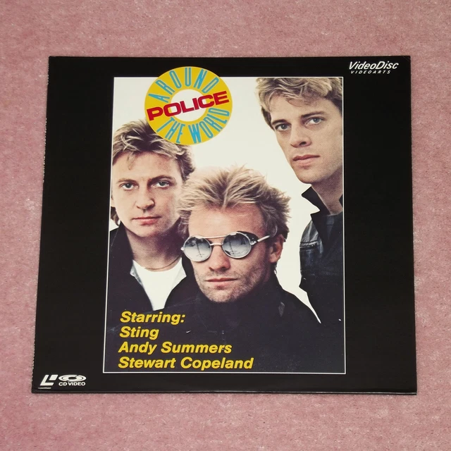 THE POLICE Around The World - RARE 1989 JAPAN LASERDISC (VAL-3522) [Sting]