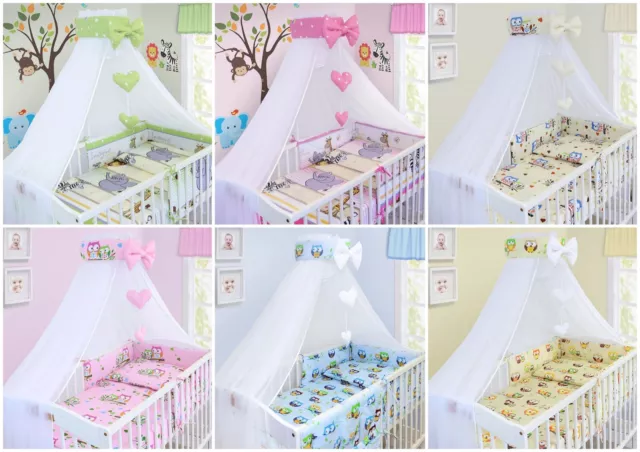 Baby Nursery Canopy Drape Mosquito Net With Holder To Fit Cot