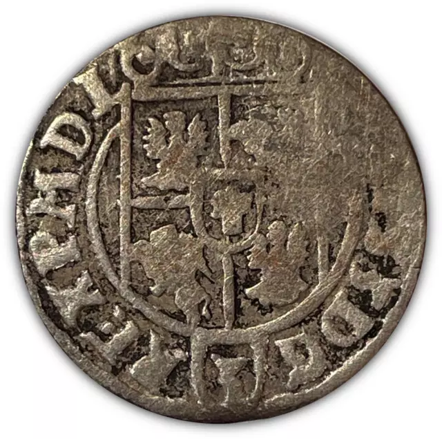 1623 Poland Silver 1/24th Thaler Coin #2957 2