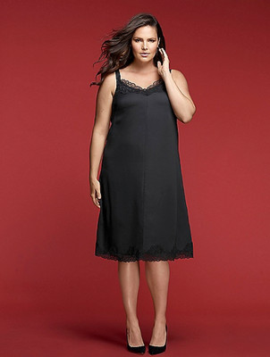 Lane Bryant Slip Dress Women's Plus 14 16 18 22 28 Black Cami Style 1x 2x 3x 4x