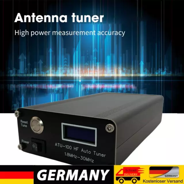 ATU-100 Antenna Tuner by N7DDC+0.91 OLED V3.1 Automatic Antenna Tuner Portable