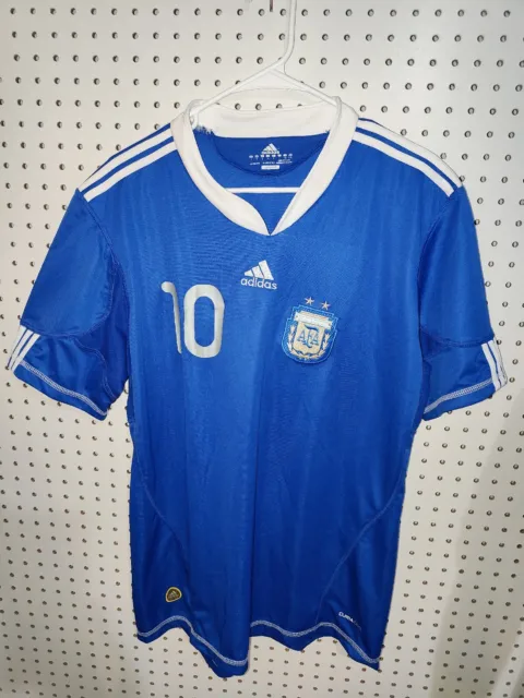 Messi Argentina Jersey Original Soccer Shirt Adidas 2014 Away Size L Barcelona