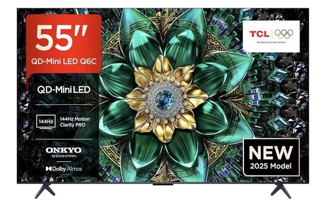 2025 144HZ TCL C6K 55 Inch QD Mini LED 4K HDR Smart Google TV 55C6K 2025 144HZ TCL C6K 55 Inch QD Mini LED 4K HDR Smart Google TV 55C6K