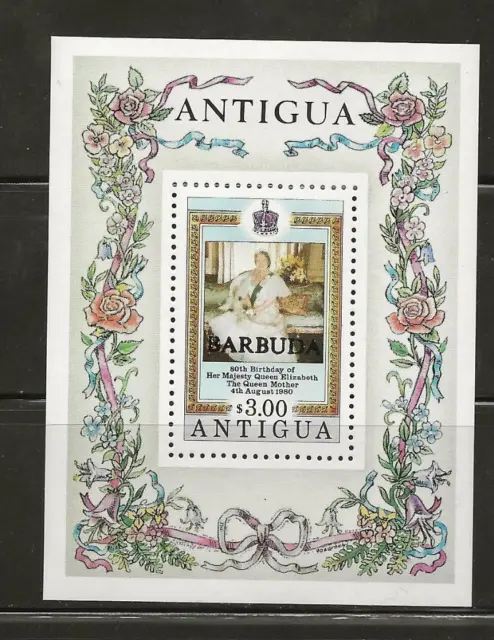 Antigua Barbua - 1980 Mnh Queen Mother 80Th Birthday Ss - Scott 678 - A32